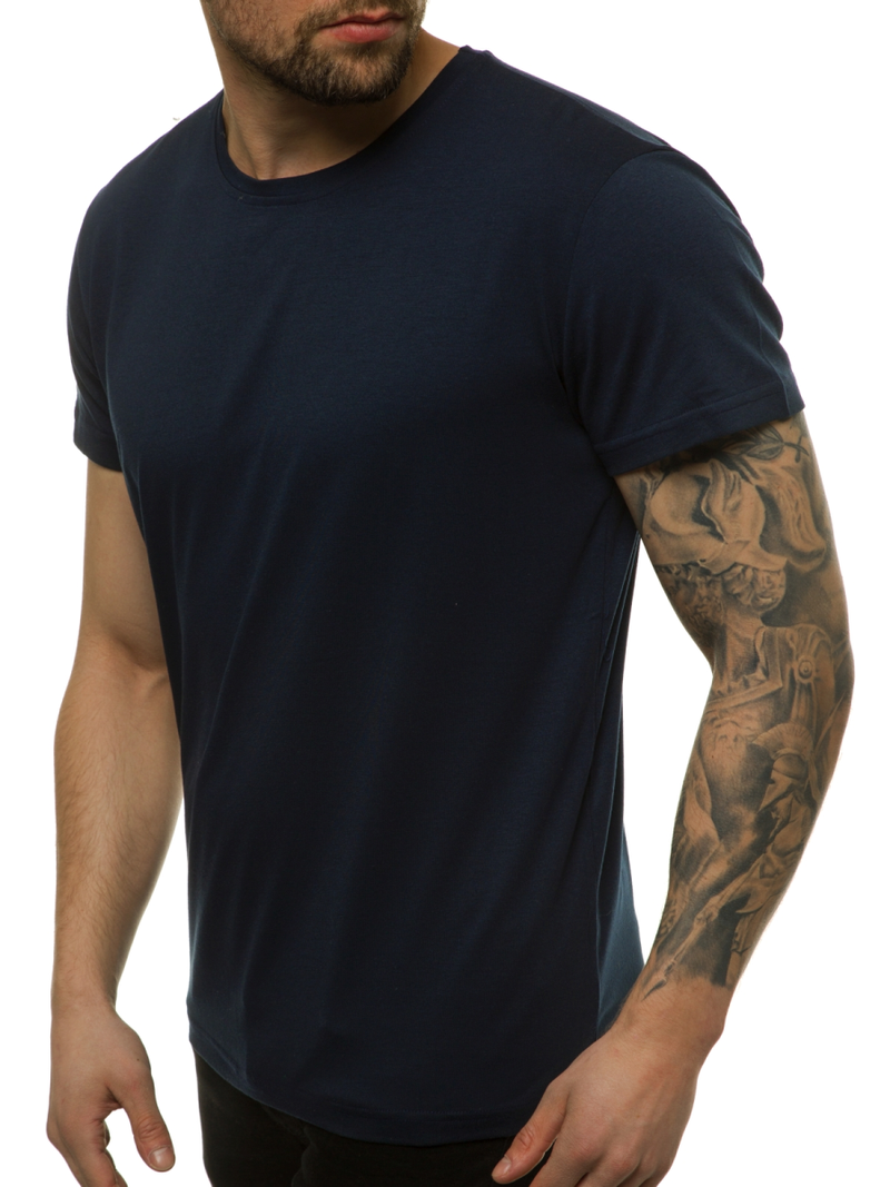 T-Shirt męski granatowy OZONEE JS/DX11001