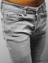 Spodnie jeansowe męskie szare OZONEE E/1229SP