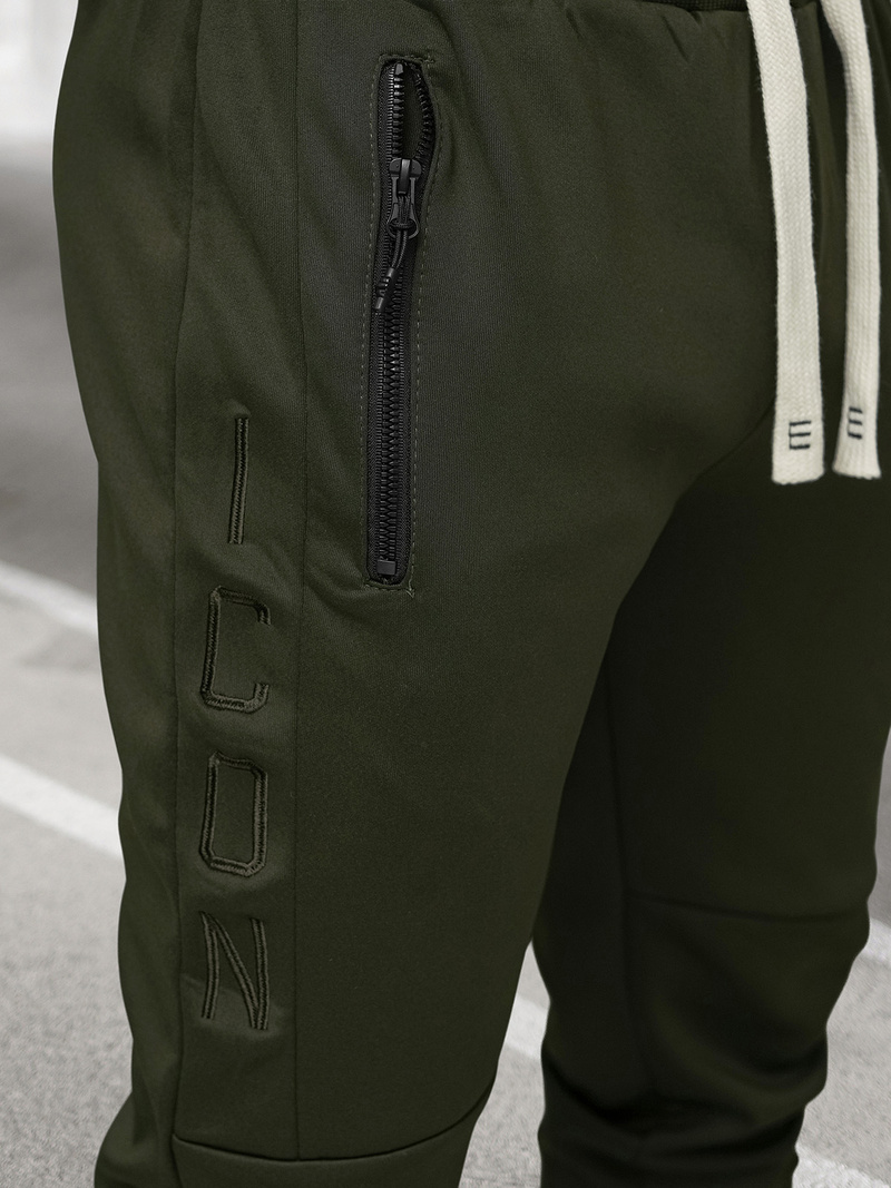 Komplet dresowy męski khaki OZONEE O/LN11760