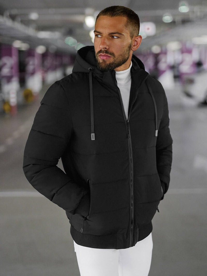 Куртка зимова чоловіча чорна OZONEE JS/31M5023/392Z