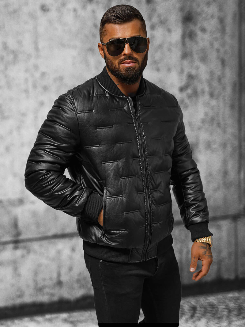 Куртка чоловіча чорна OZONEE O/11Z8099