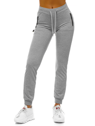 Spodnie dresowe damskie szare OZONEE O/9878