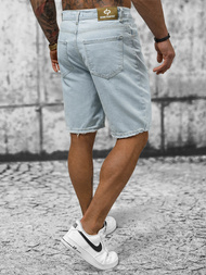 Spodenki męskie jeansowe jasno-niebieskie OZONEE DP/173