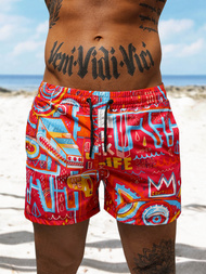 Spodenki kąpielowe męskie czerwone OZONEE O/22205002