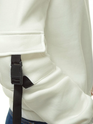 Bluza damska z kapturem ecru OZONEE O/12104