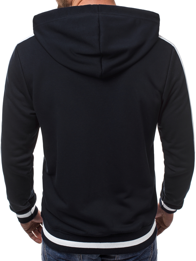 Bluza z kapturem męska granatowa OZONEE A/1009Z