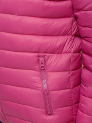 Kurtka przejściowa damska jasno-różowa OZONEE JS/M23036/42