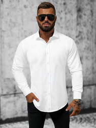 Класична сорочка чоловіча Бiла OZONEE O/3778