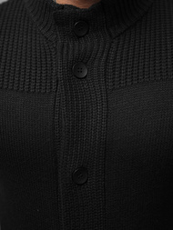 Sweter męski kardigan czarny OZONEE NB/MM6011/4