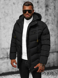 Kurtka zimowa męska pikowana czarna OZONEE JS/5M3135/392