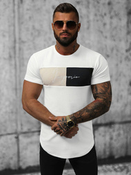 T-Shirt męski biały OZONEE O/P1172
