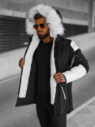 Куртка зимова чоловіча Чорно-Бiла OZONEE O/5832Z