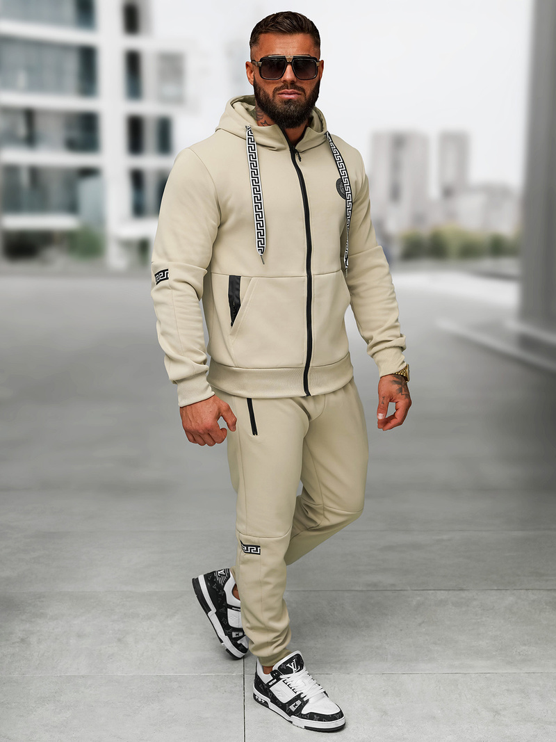 Спортивний костюм чоловічій Бежева OZONEE O/LN11887