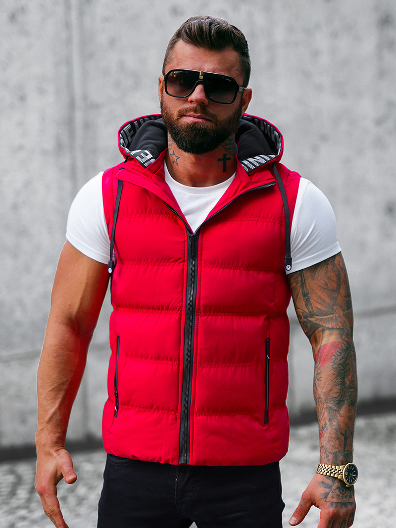 Безрукавка чоловіча Червона OZONEE JS/5M758/270