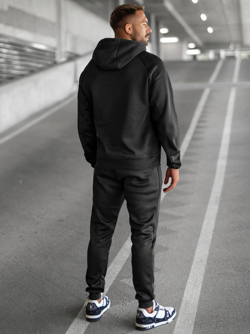 Komplet dresowy męski czarny OZONEE JS/8C1967/3