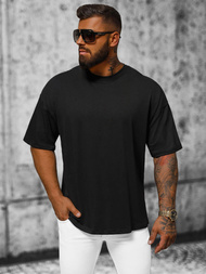 T-shirt męski oversize czarny OZONEE O/3429