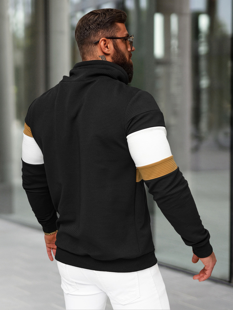 Толстовка чоловіча чорна OZONEE O/B7524Z