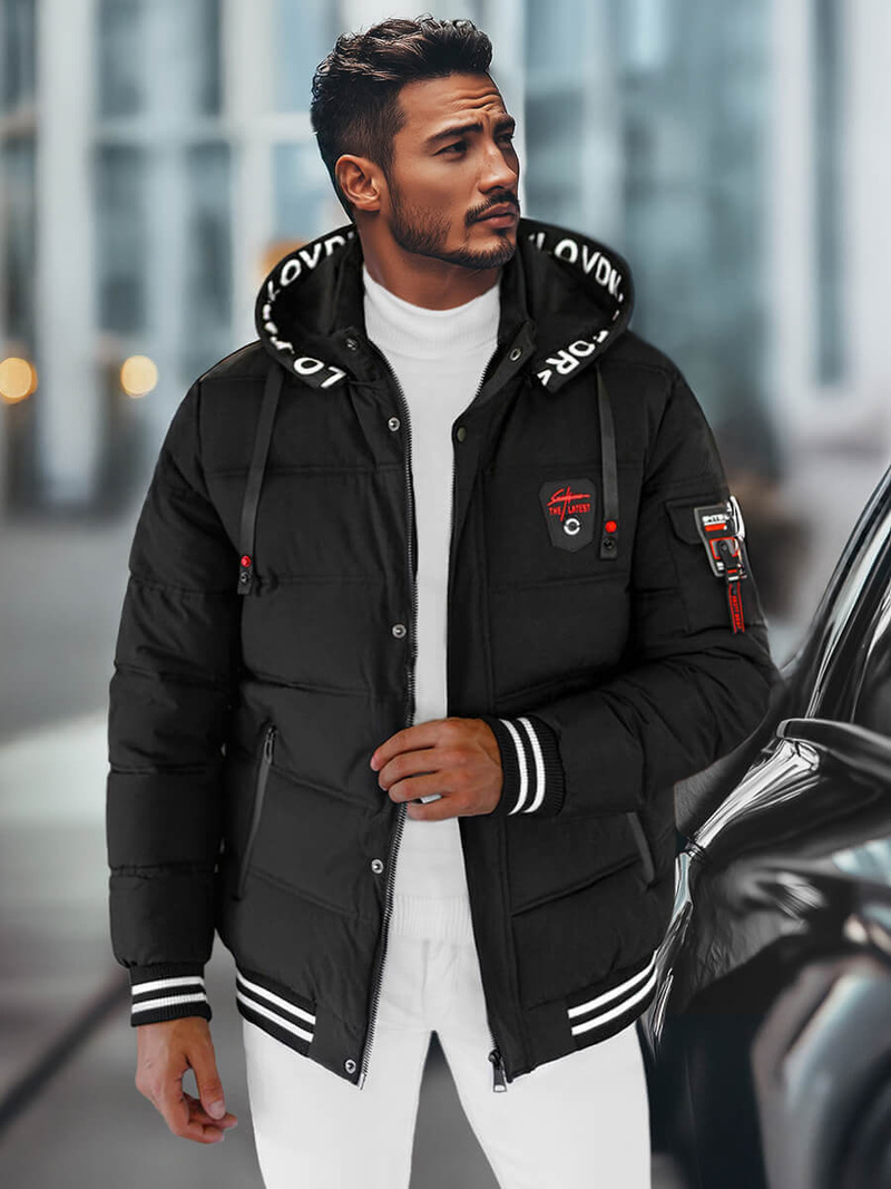 Куртка чоловіча чорна OZONEE JS/62M9517/392Z