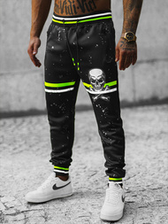 Spodnie dresowe męskie czarne OZONEE JS/K10227Z