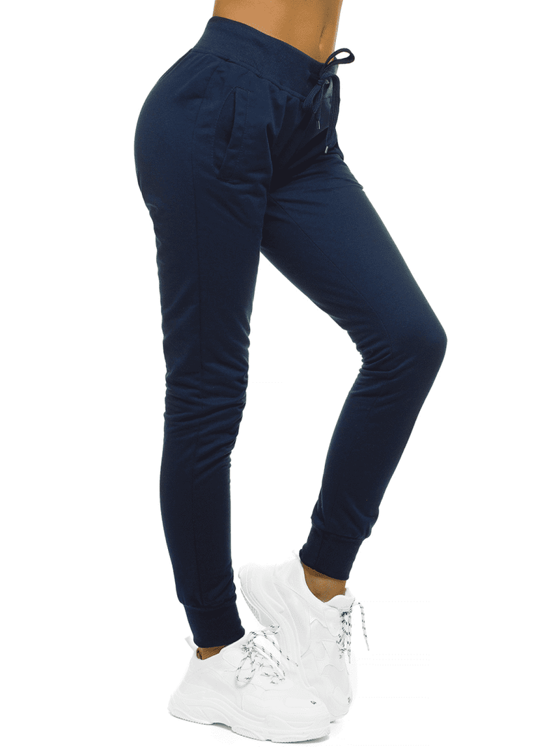 Spodnie dresowe damskie granatowe OZONEE JS/68K20001JS/25