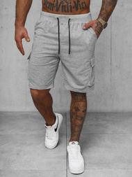 Шорти чоловічі ciрий OZONEE JS/8K1505/2