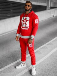 Спортивний костюм чоловічій червоний OZONEE JS/8C59/18Z