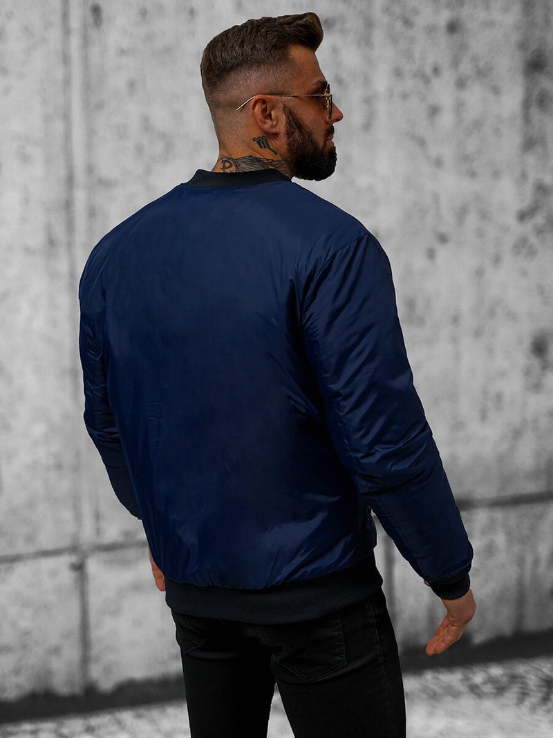 Kurtka męska bomberka granatowa OZONEE JS/AK95Z