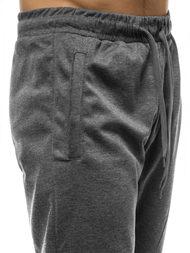 Spodnie dresowe męskie grafitowe OZONEE JS/JZ11001