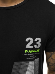 T-Shirt męski czarny OZONEE JS/SS10932Z