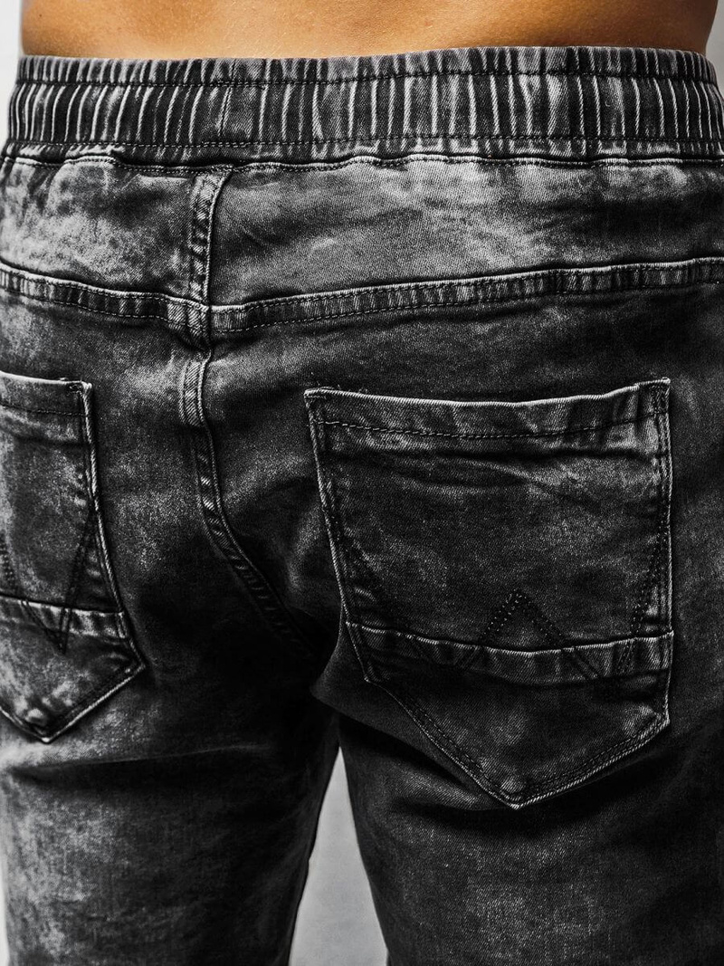 Штани чоловічі джоггери Чорнi OZONEE O/TF064