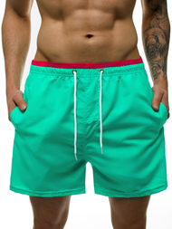 Spodenki kąpielowe męskie miętowe OZONEE ST007-10