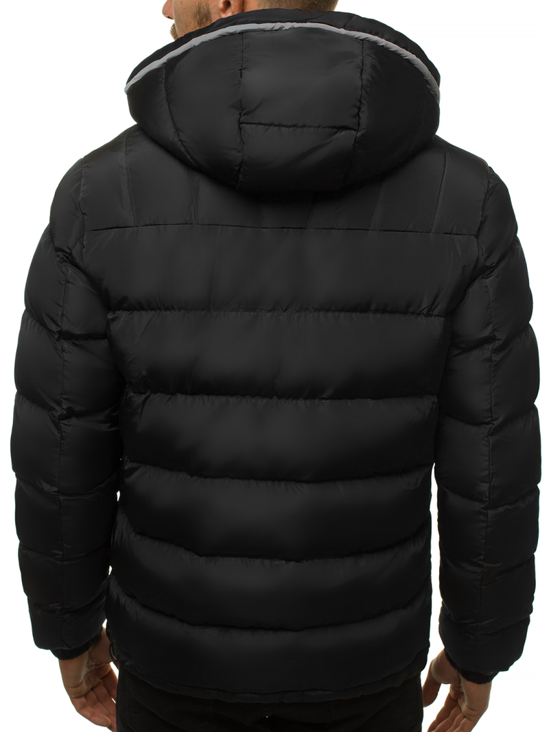 Kurtka męska zimowa czarna OZONEE JB/JP1181