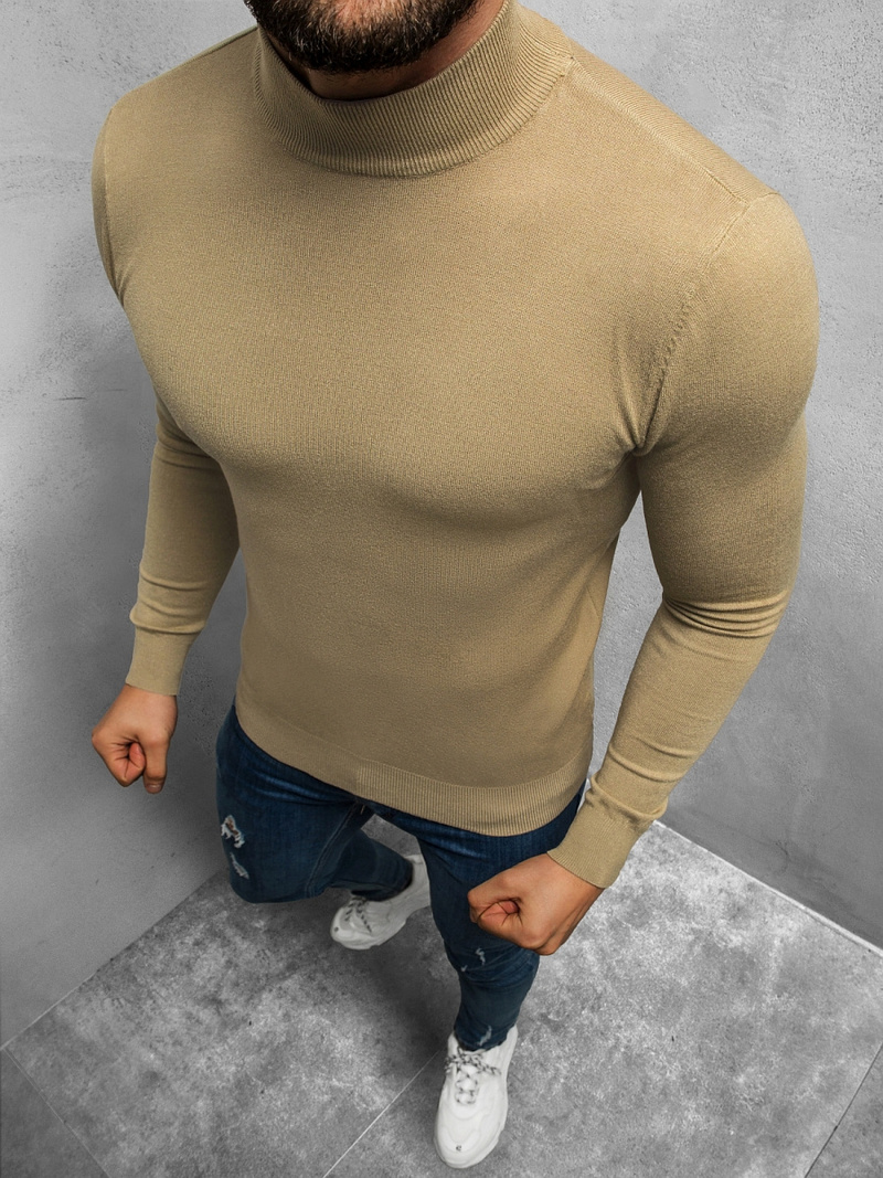 Светр чоловічій Бежевий OZONEE TMK/YY05/11Z