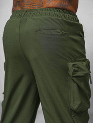 Spodnie męskie cargo wide leg khaki OZONEE O/PS5528