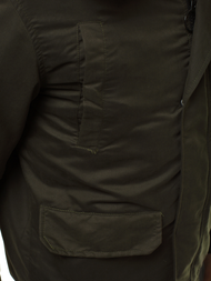 Kurtka zimowa męska ciemno-zielona OZONEE JS/2019005