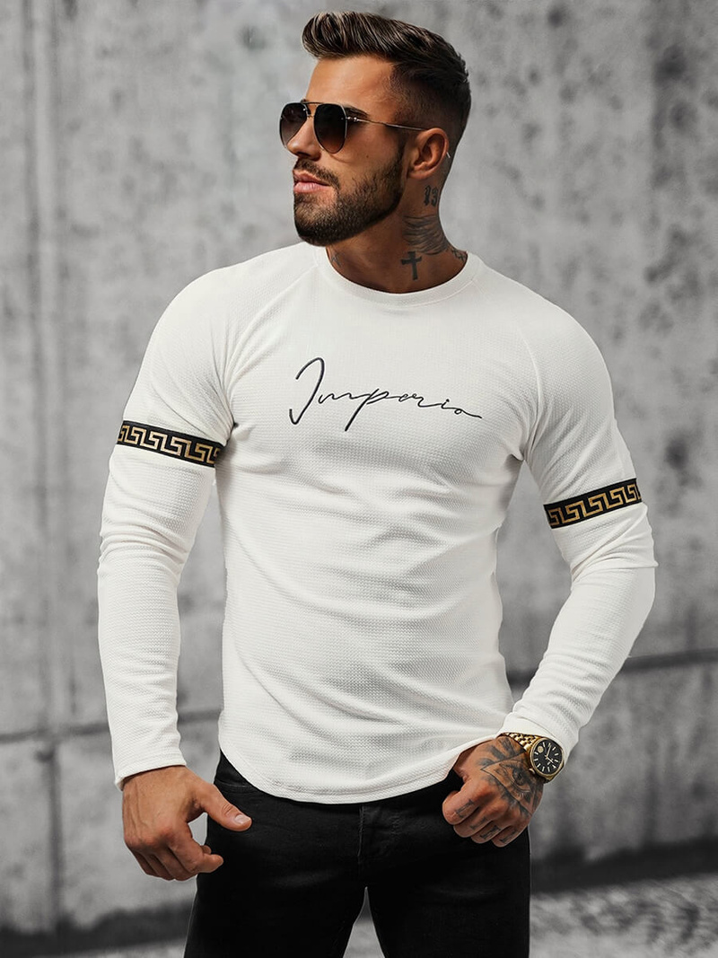 Bluza męska biała OZONEE O/5928BZ