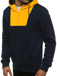 Bluza z kapturem męska granatowa OZONEE JS/KS2161