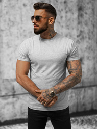 T-shirt męski slim fit szary OZONEE NB/MT3001