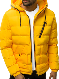Kurtka męska zimowa żółta OZONEE JB/JP1181