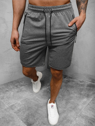 Spodenki dresowe męskie grafitowe OZONEE JS/68061