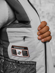 Kurtka męska zimowa jasno-szara OZONEE JS/22M321/280