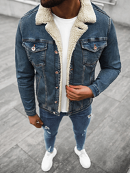 Kurtka męska jeans granatowa OZONEE BN/6608