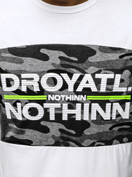 T-Shirt męski biały OZONEE JS/SS10976Z