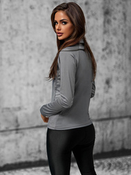 Bluza damska rozpinana szara OZONEE JS/M20319Z