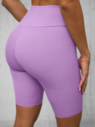 Legginsy krótkie damskie kolarki fioletowe OZONEE O/ZCH2284