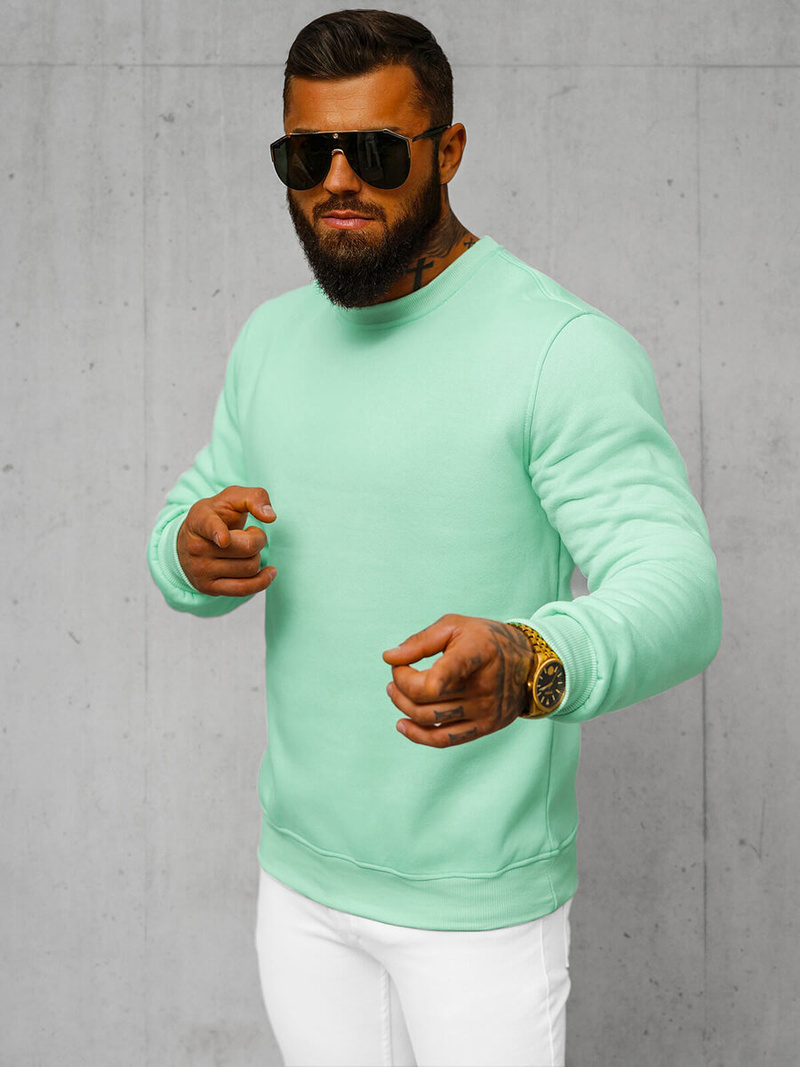 Bluza męska miętowa OZONEE JS/2001-10Z