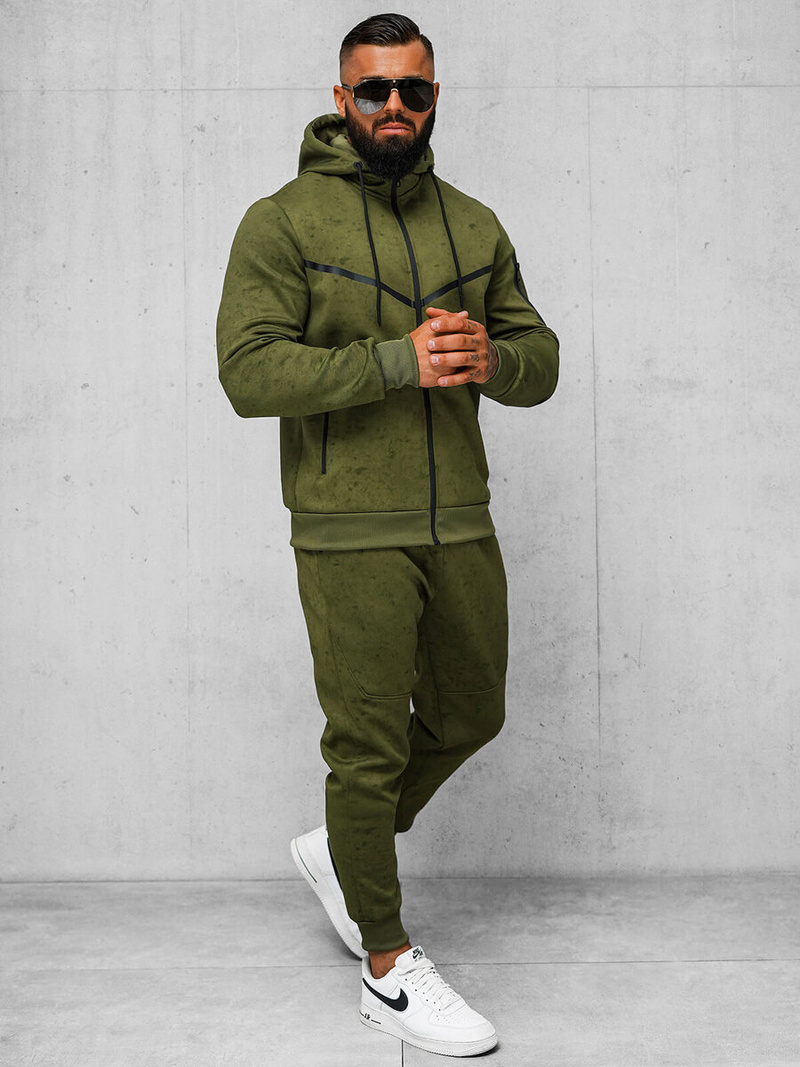 Komplet dresowy męski zielony OZONEE JS/27C6503/29