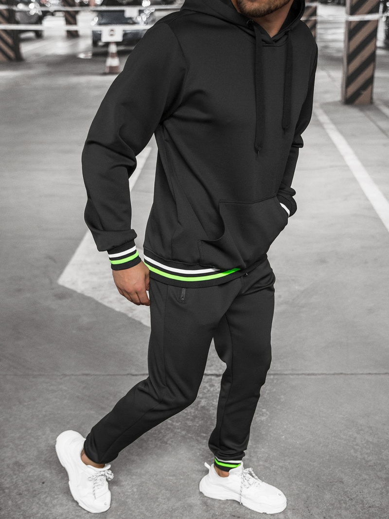 Спортивний костюм чоловічій Чорний OZONEE JS/68C10253Z