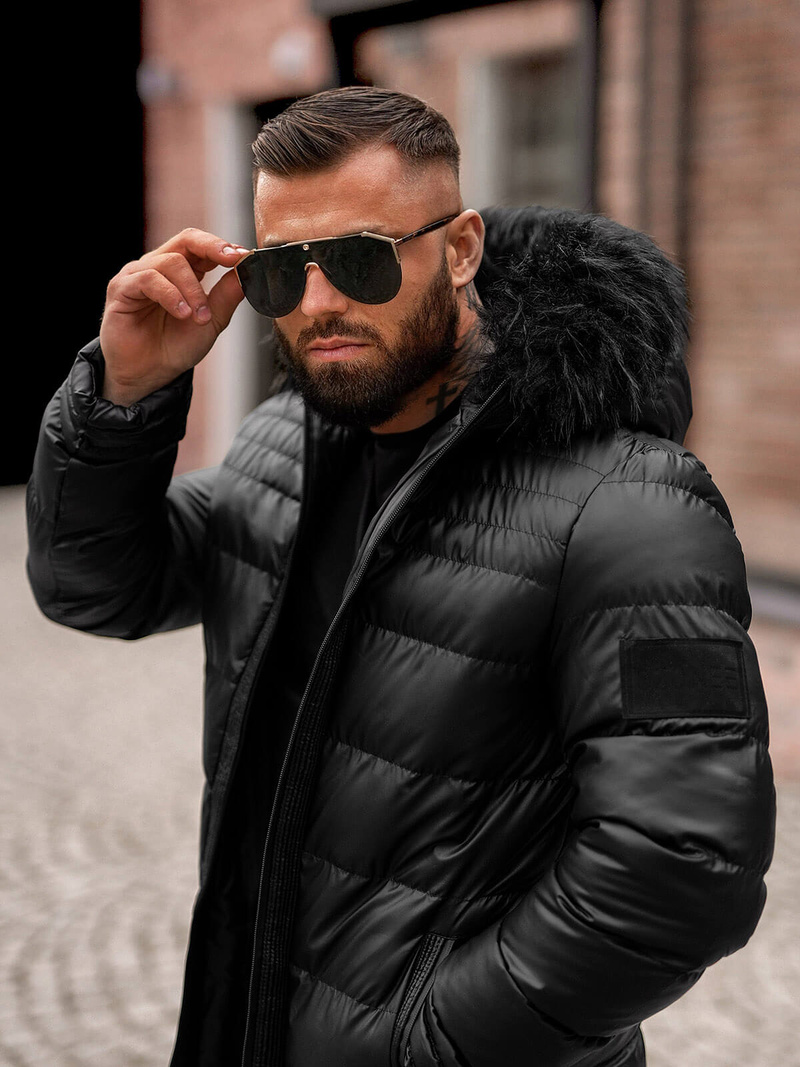 Куртка чоловіча чорна OZONEE O/M801Z