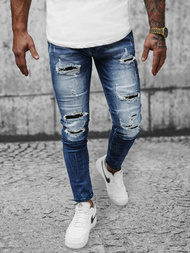 Spodnie jeansowe męskie niebieskie OZONEE NB/MP0026BZ